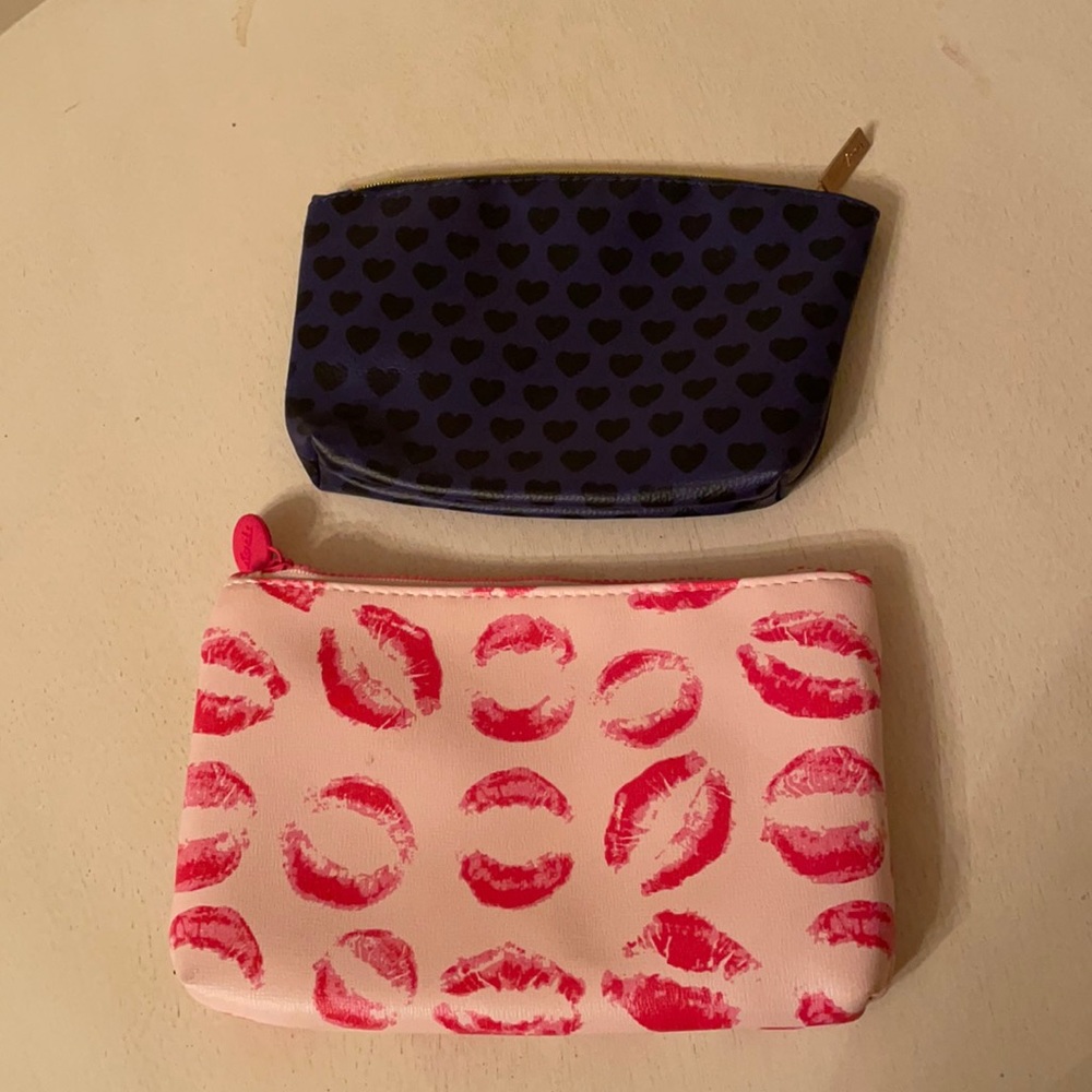 Two small makeup bags